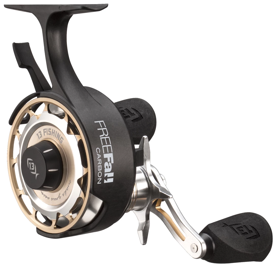 13 Fishing FreeFall Carbon - Inline Ice Fishing Reel - Trick Shop Edition