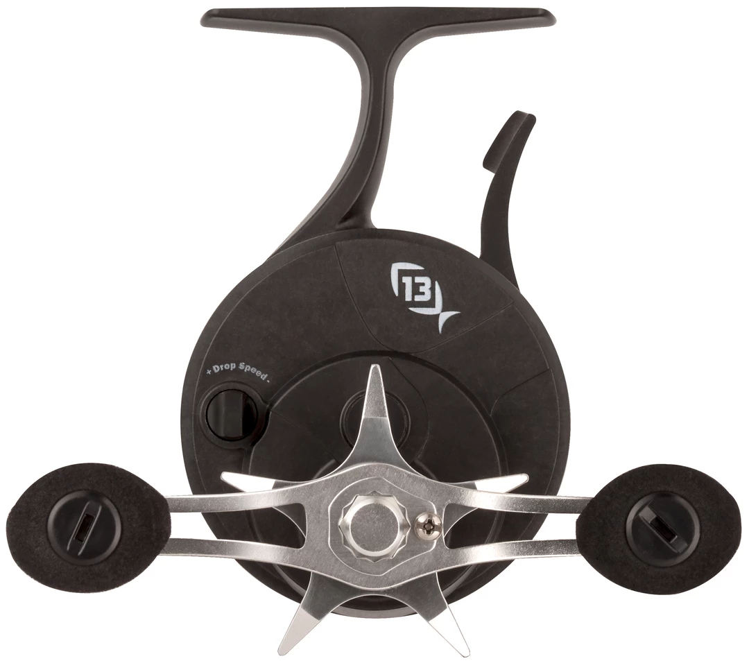 13 Fishing FreeFall Carbon - Inline Ice Fishing Reel - Trick Shop Edition
