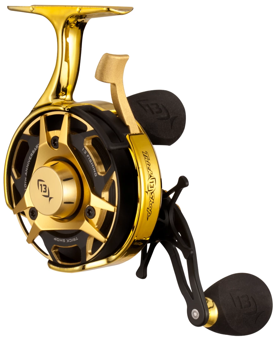 13 Fishing FreeFall Carbon - Inline Ice Fishing Reel - Trick Shop Edition