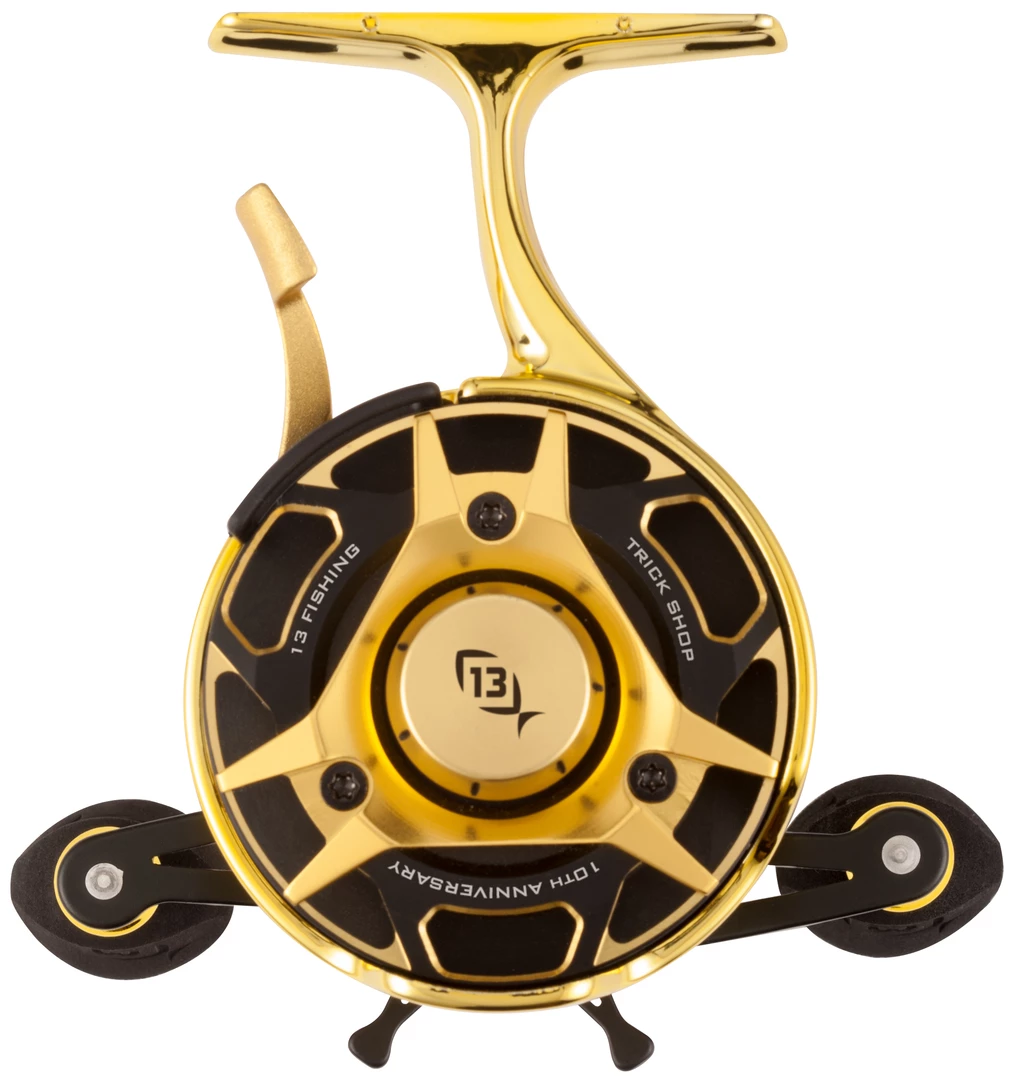 13 Fishing FreeFall Carbon - Inline Ice Fishing Reel - Trick Shop Edition