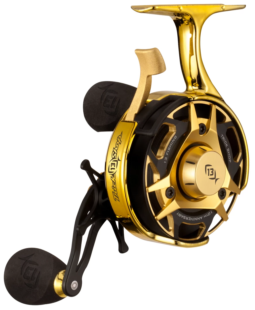 13 Fishing FreeFall Carbon - Inline Ice Fishing Reel - Trick Shop Edition