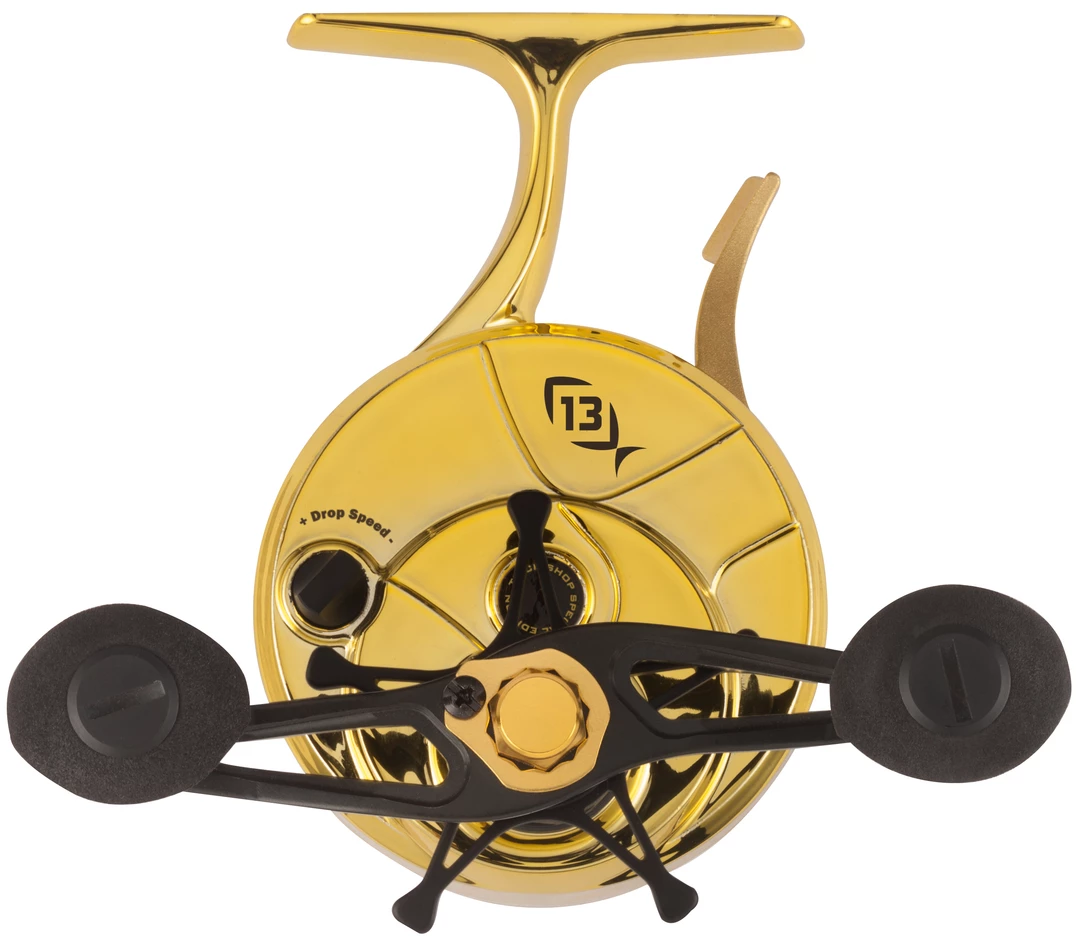 13 Fishing FreeFall Carbon - Inline Ice Fishing Reel - Trick Shop Edition