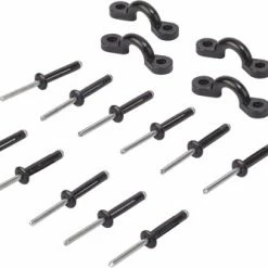 Fishing Online FishOn Kayak Hardware - Black Nylon Pad Eyes