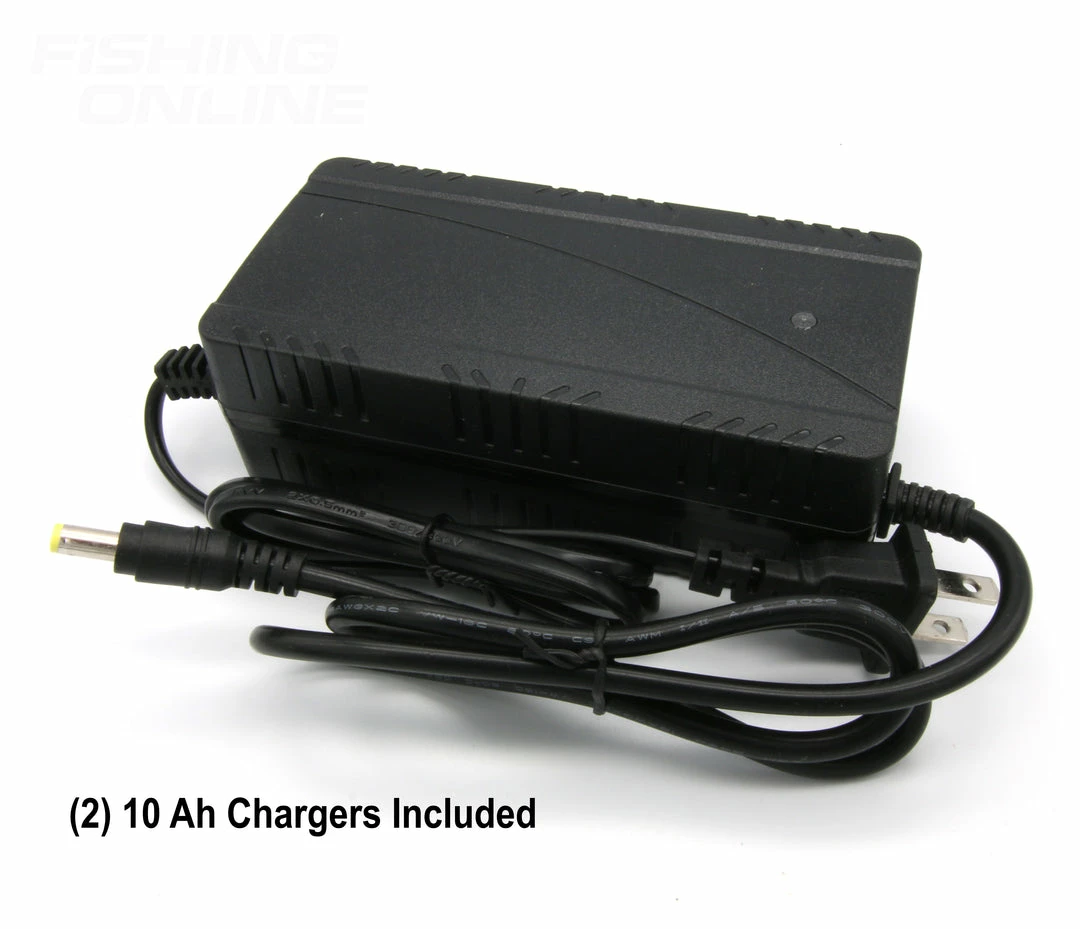 FPV-Power 100ah 2x50Ah V3 Lithium Batteries In Parallel (2x 10ah Chargers) Kayak Fishing