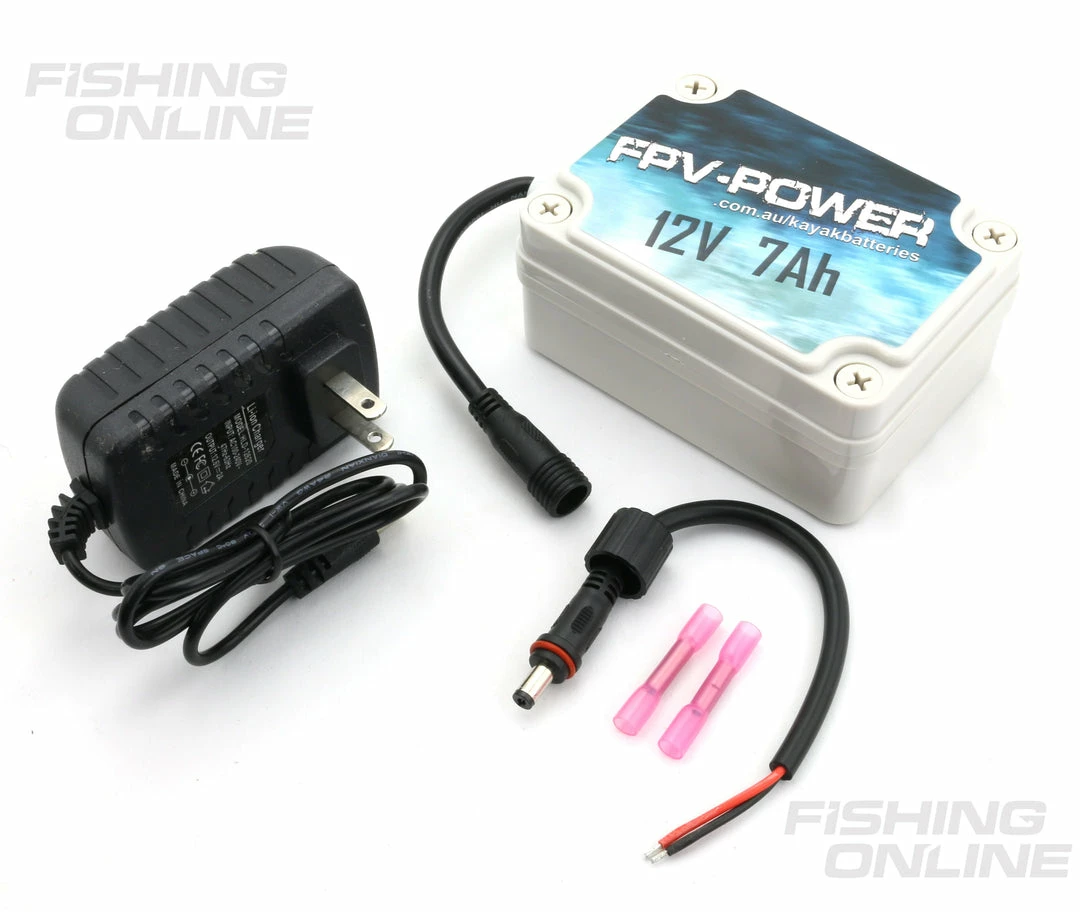 FPV-Power 7Ah Or 17.5Ah Kayak Lithium Battery And Charger Combos Kayak Fishing
