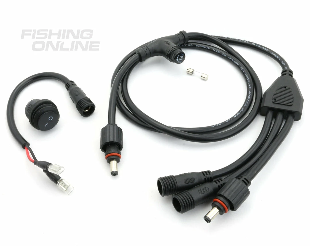 FPV-Power Dash Mount And 3 Ft Wiring Harness Kayak Fishing