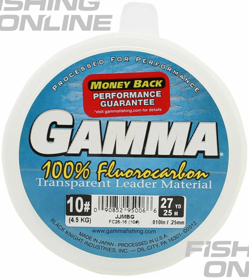 GAMMA 100% Fluorocarbon Transparent Leader Material