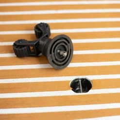 YakAttack Paddle Holder - Leash Plug Adapter Mount With Rubber Base