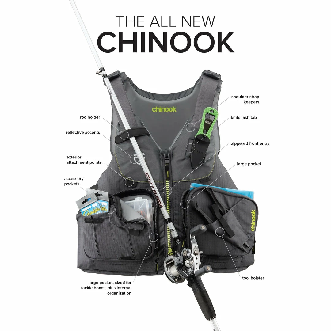 Kayak Fishing NRS Chinook Fishing PFD