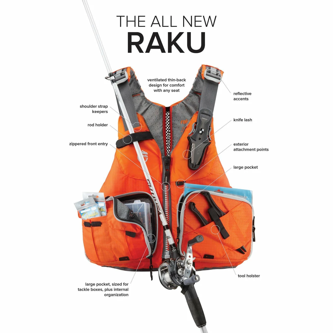 NRS Raku Fishing PFD