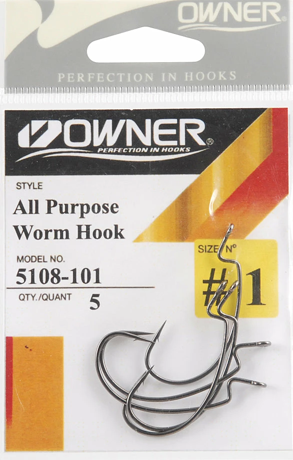 Terminal Tackle Owner All Purpose Soft Bait Hooks