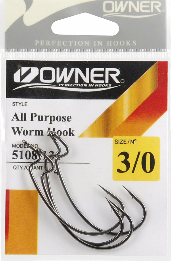 Terminal Tackle Owner All Purpose Soft Bait Hooks