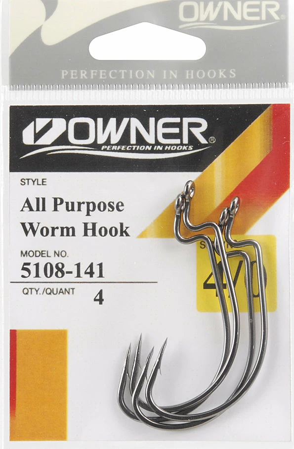 Terminal Tackle Owner All Purpose Soft Bait Hooks