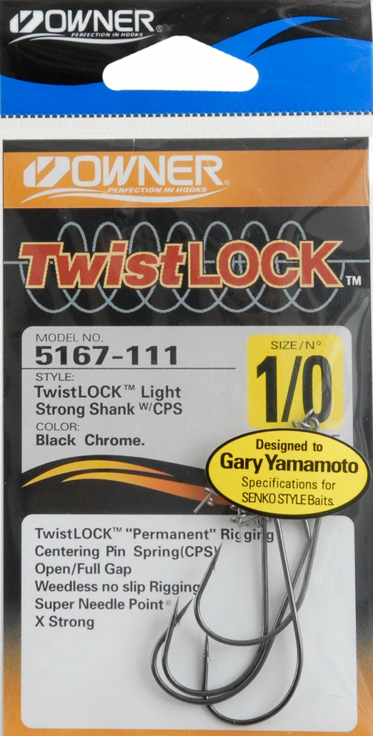 Owner TwistLOCK Light Hooks Terminal Tackle