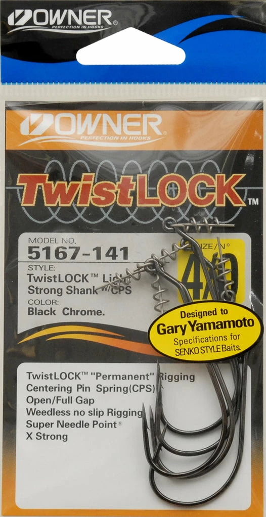 Owner TwistLOCK Light Hooks Terminal Tackle