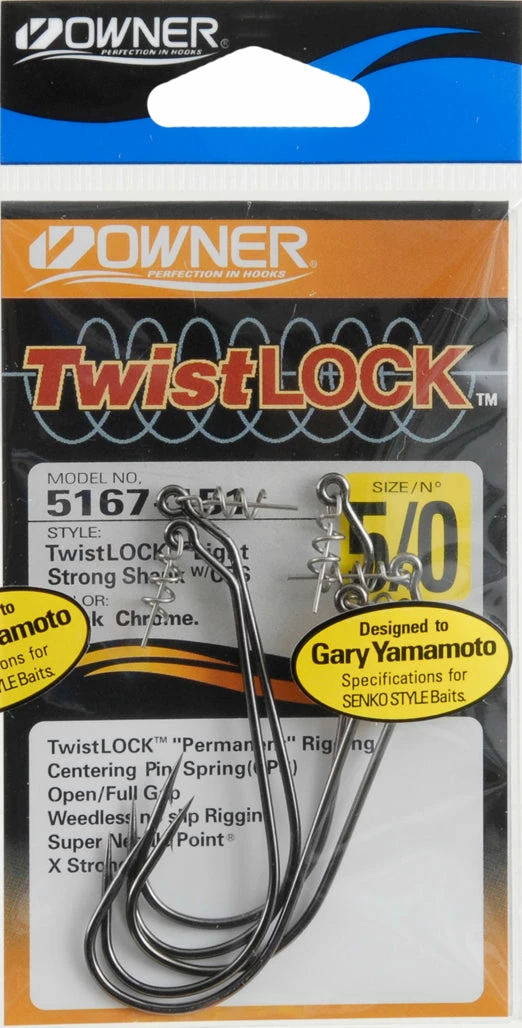 Owner TwistLOCK Light Hooks Terminal Tackle