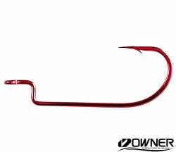 Owner Worm Offset Shank Hooks (Wide Gap) Terminal Tackle