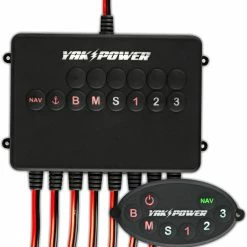 Yak-Power 8-Circuit Wireless Switching System With Bluetooth Control